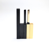 Wholesales Custom 1.1g Slim Square Empty Gold Black Aluminum Lipstick Tubes Packaging Manufacturer Factory