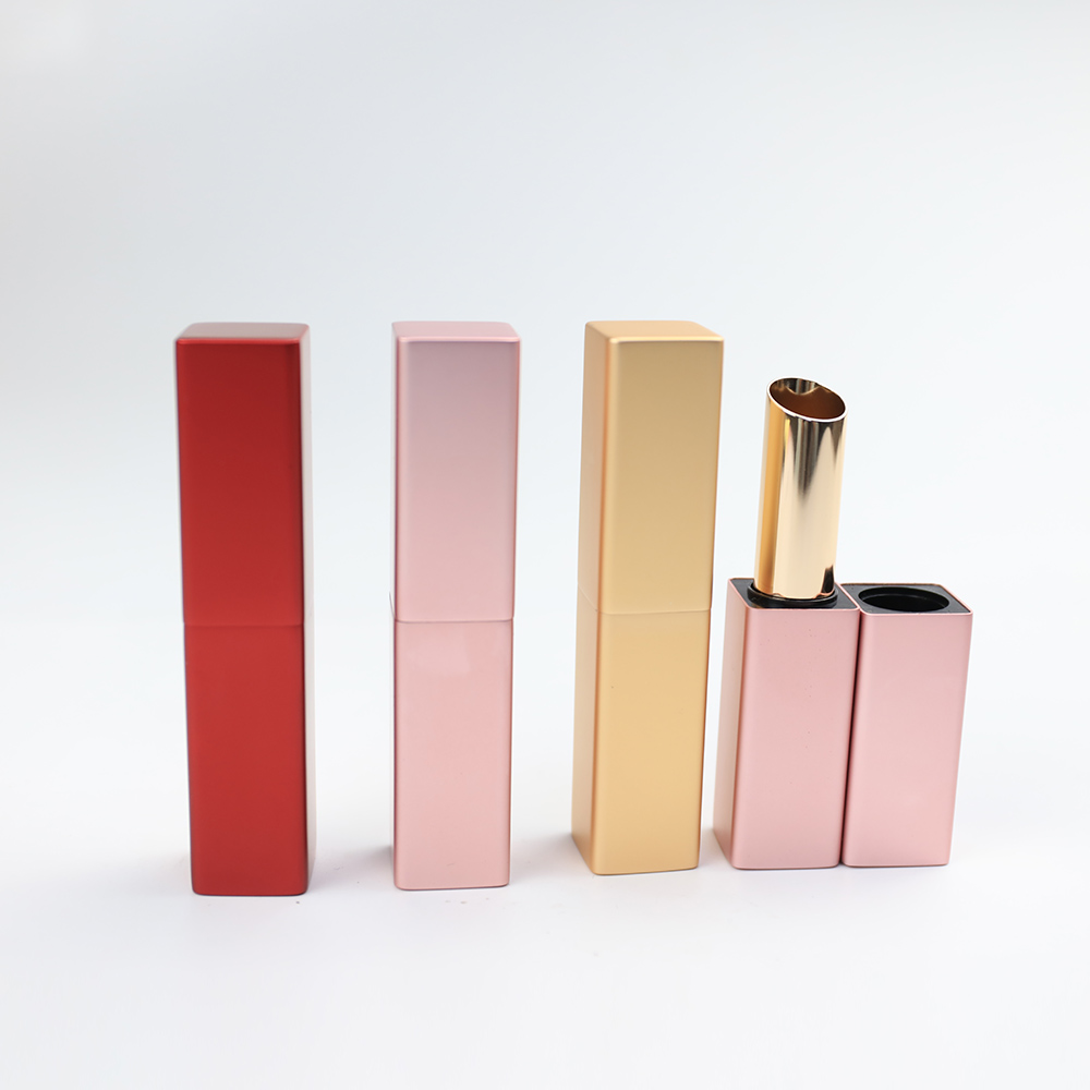 Hot Selling Private Logo Free Sample 3g Empty Gold Pink Red Aluminum Lipsticks Tubes Factory