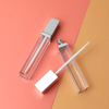 Square Empty Clear Lip Gloss Tubes with Lip Brush