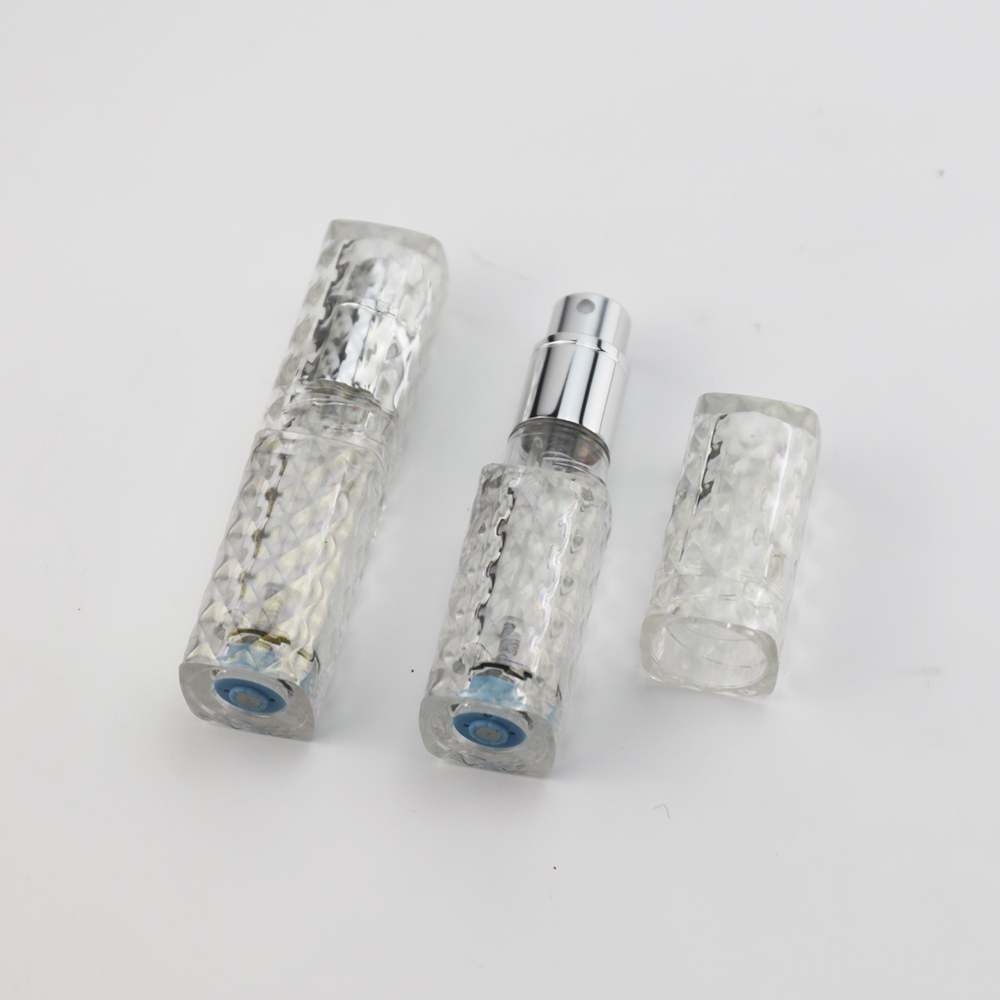 Transparent Round PCTA Bottom-filled Perfume Atomizer