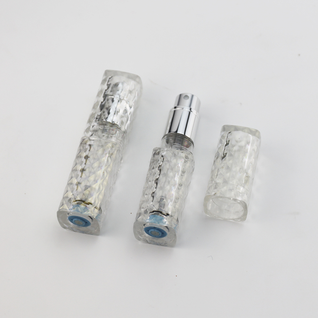 Transparent Round PCTA Bottom-filled Perfume Atomizer