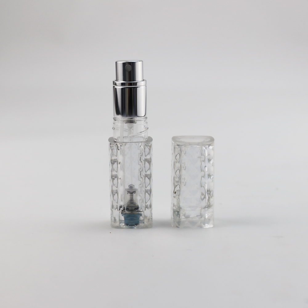 Transparent Round PCTA Bottom-filled Perfume Atomizer