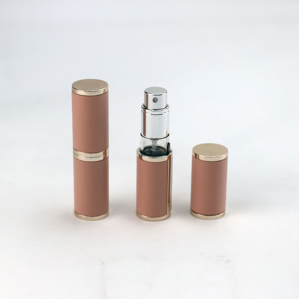 5ml Pink Leather Bottom-fill Perfume Atomizer Bottle