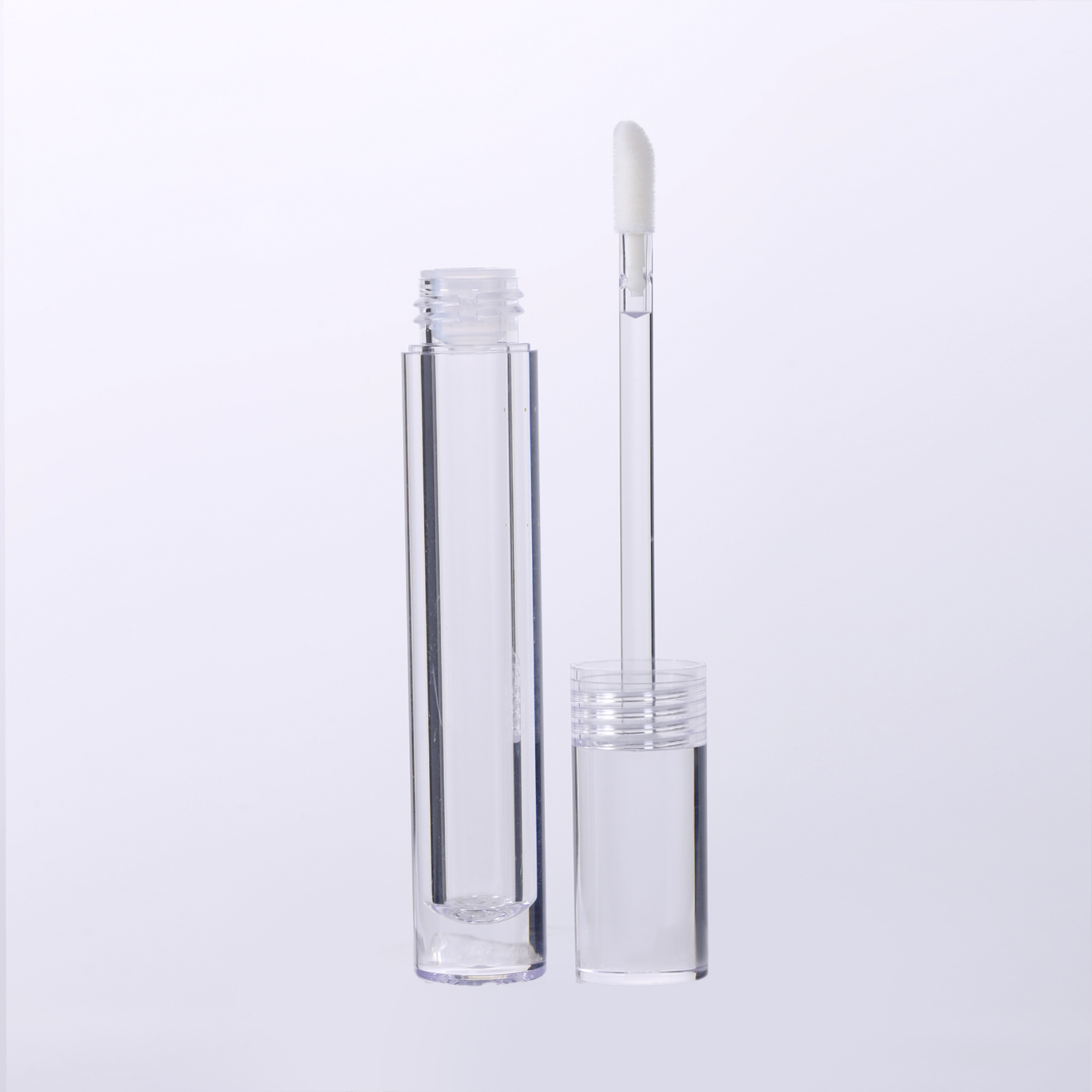 Transparent PETG Custom Free Sample Plastic Lip Gloss Lipgloss Tubes Container