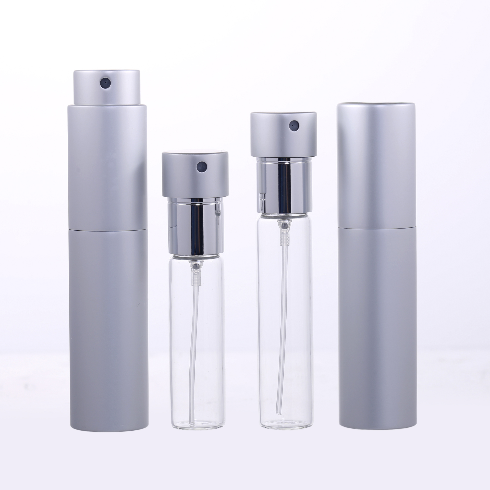 10ml Twist Up Aluminum Refillable Perfume Atomizer Spray Bottle With Glass Inner Bottle Supplier