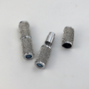 Leather Diamond Round PCTA Bottom-filled Perfume Atomizer