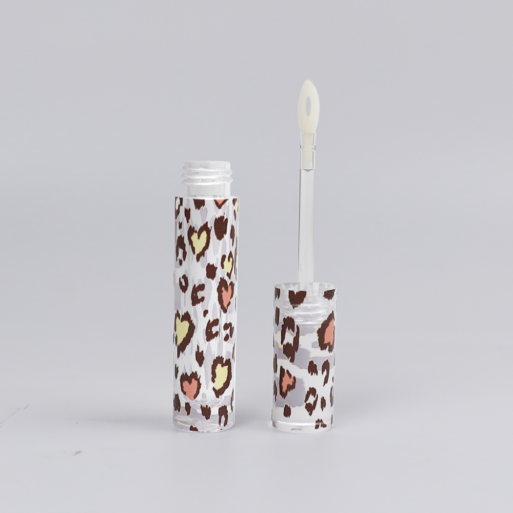 Leopard Print Refillable Lip Gloss Bottles for Lipstick 