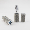 Leather Diamond Round PCTA Bottom-filled Perfume Atomizer
