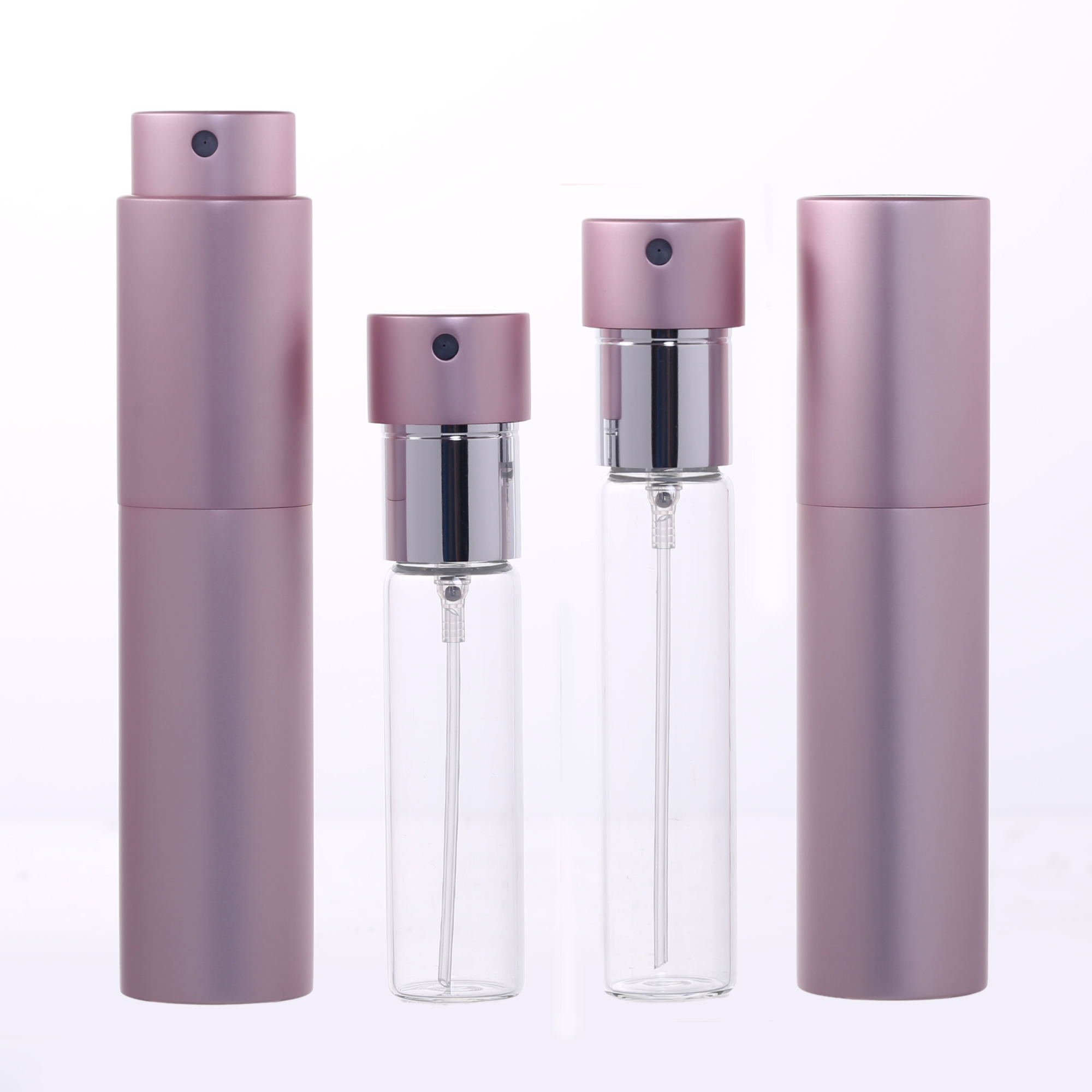 10ml Twist Up Aluminum Refillable Perfume Atomizer Spray Bottle With Glass Inner Bottle Supplier