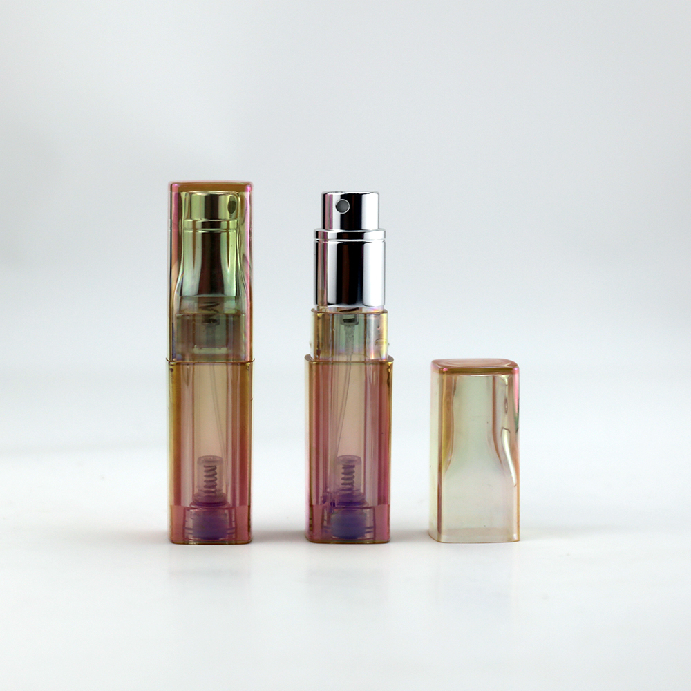 Square 5ml PCTA Bottom-filled Perfume Atomizer