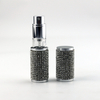 Leather Diamond Round PCTA Bottom-filled Perfume Atomizer