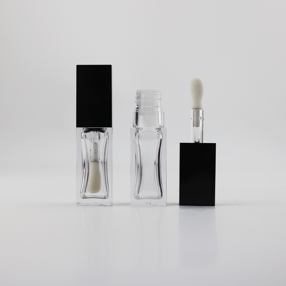 Square Transparent PETG Lipgloss Tubes