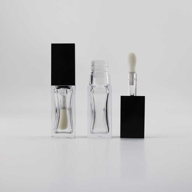 Square Transparent PETG Lipgloss Tubes