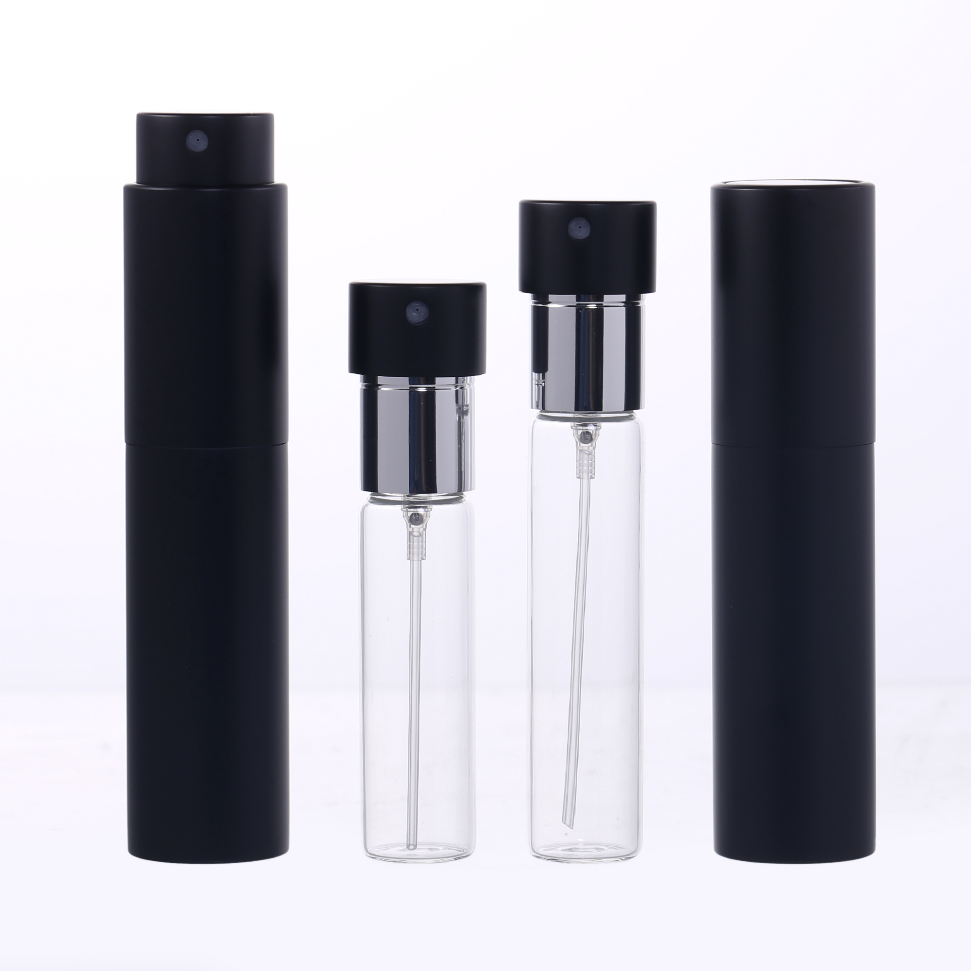 10ml Twist Up Aluminum Refillable Perfume Atomizer Spray Bottle With Glass Inner Bottle Supplier