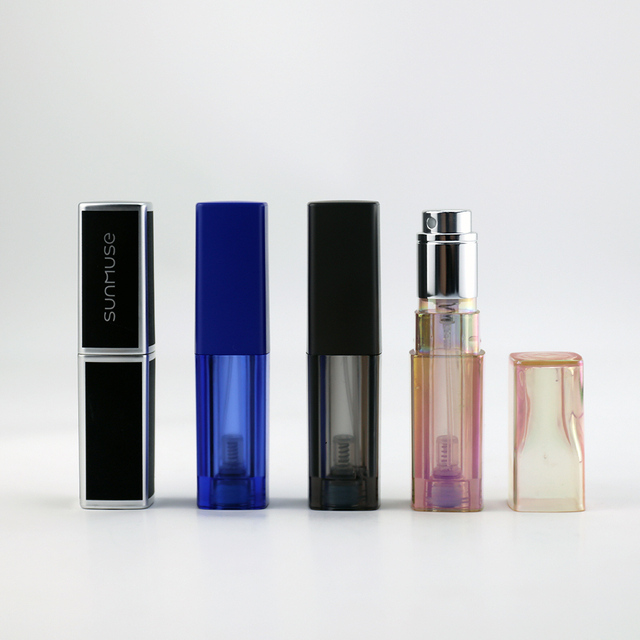 Square 5ml PCTA Bottom-filled Perfume Atomizer