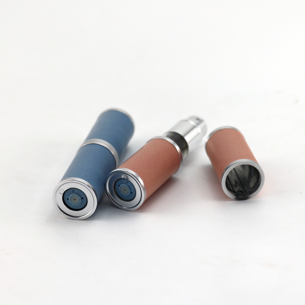 Custom Bottom-fill Perfume Atomizer Spray Bottle with Leather
