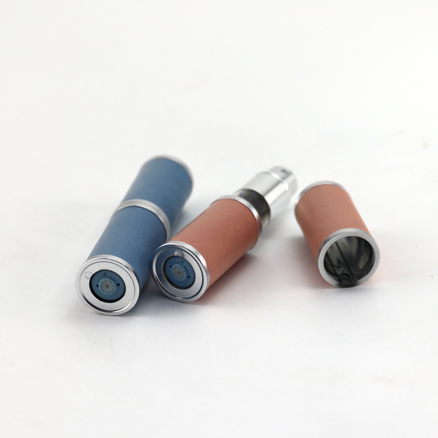 Custom Bottom-fill Perfume Atomizer Spray Bottle with Leather