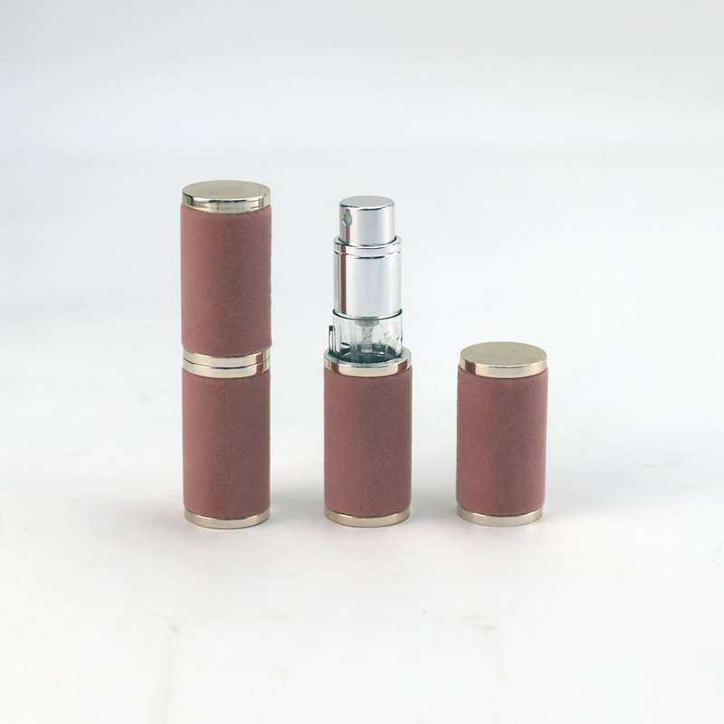 5ml Pink Leather Bottom-fill Perfume Atomizer Bottle