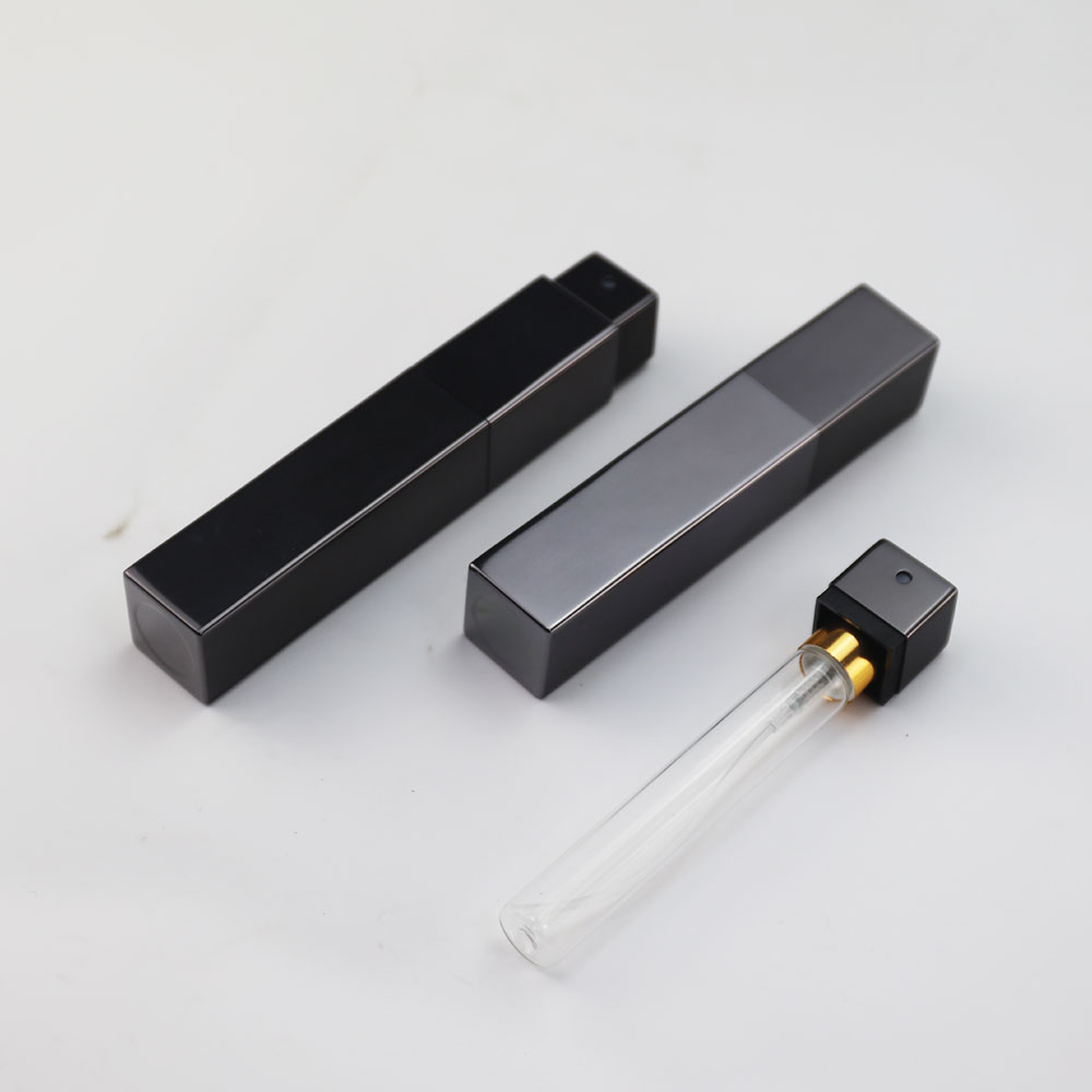 Empty Twist 7.5ml Square Refillable Perfume Atomizer Bottle