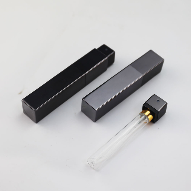 Empty Twist 7.5ml Square Refillable Perfume Atomizer Bottle