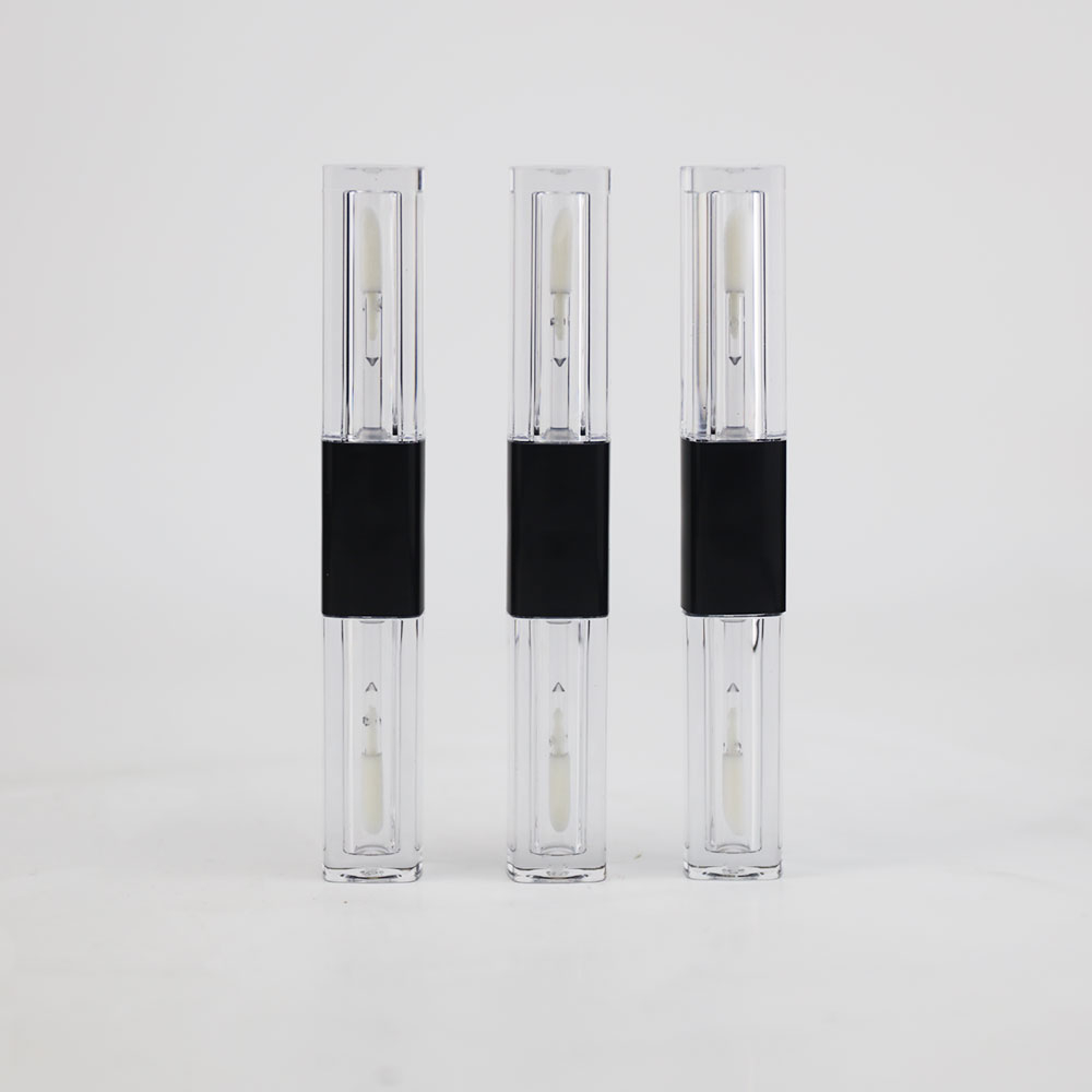 Doubel Sides Empty Transparent Lipgloss Tubes Container