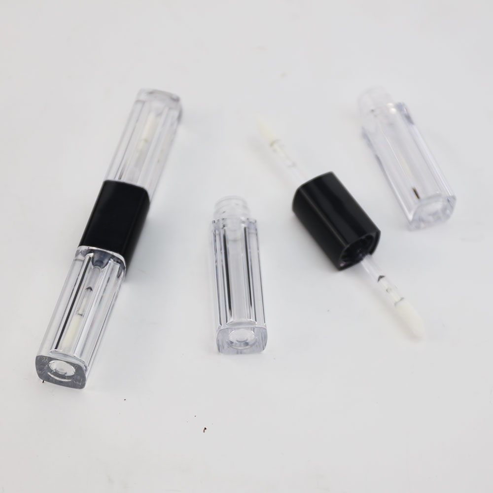 Doubel Sides Empty Transparent Lipgloss Tubes Container